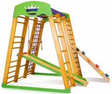 Дитячий спортивний куточок SportBaby Карапуз mini 1, Сосна-Бук, від 12 місяців до 60 кг